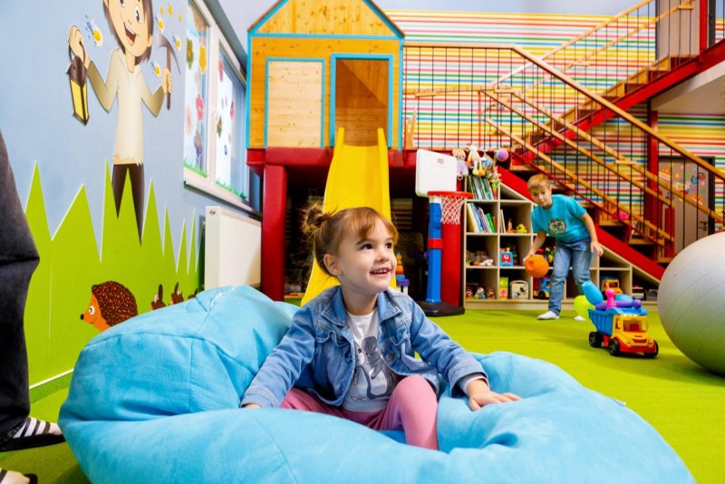 Dieťa v herni MiniMe - Výnimočné priestory Trinity Hotels