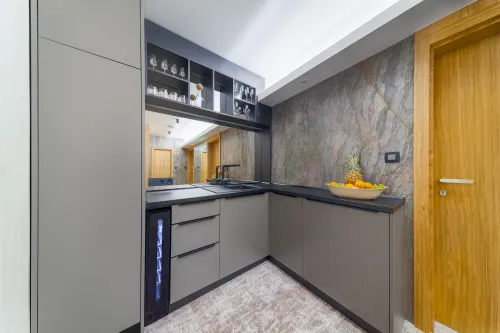 Kuchynka v business apartmáne